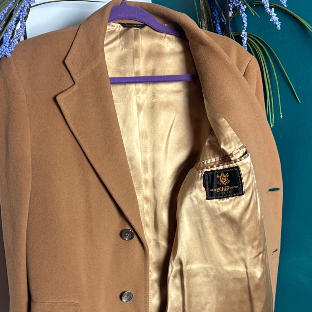 Di silver Men's Tan Overcoat - Picture 5 of 13